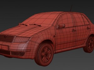 skoda fabia 1999 exterior model 3D Model