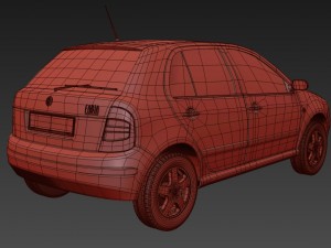 skoda fabia 1999 exterior model 3D Model