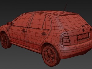 skoda fabia 1999 exterior model 3D Model
