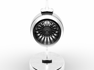 jet engine statue metal decoration Modelo 3D
