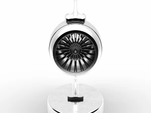 jet engine statue metal decoration 3D Model