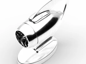 jet engine statue metal decoration 3D Model