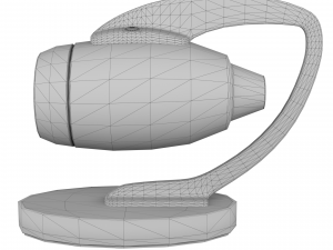 jet engine statue metal decoration Modelo 3D