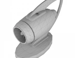 jet engine statue metal decoration 3D Model