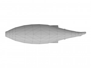 fish wooden painted decoration for interiors 3D Model