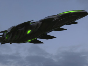 alien spaceship 3Dモデル