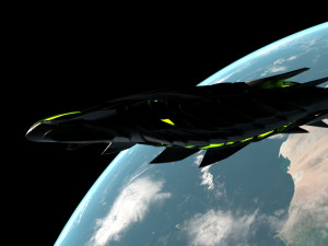 alien spaceship Model 3D