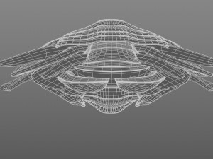 alien spaceship Model 3D