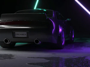 nissan 240 sx rocket bunny s14 3D Model