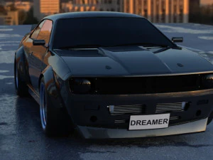 nissan 240 sx rocket bunny s14 3D Model