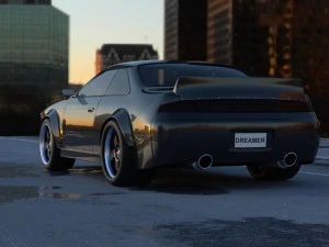 nissan 240 sx rocket bunny s14 3D Model