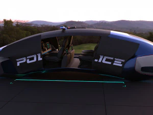 flying car concept 3D Model