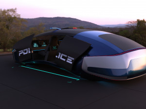flying car concept 3D मॉडल