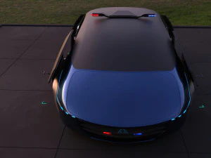 flying car concept 3D Model