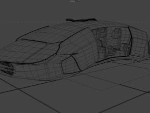 flying car concept 3D मॉडल