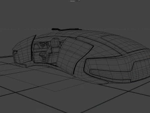 flying car concept 3D Model