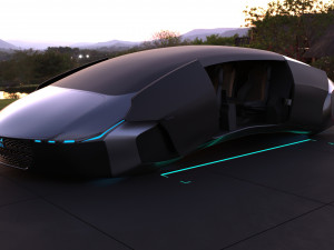flying car concept 3D मॉडल