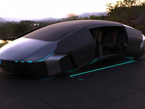 flying car concept 3D Model