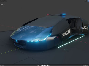 flying car concept 3D मॉडल