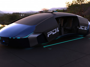 flying car concept 3D मॉडल