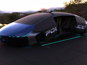 flying car concept 3D Model