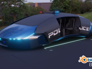 flying car concept 3D मॉडल