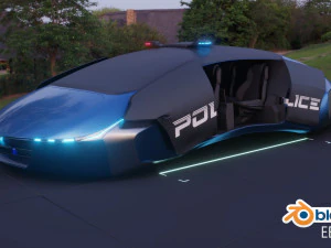 flying car concept 3D Model