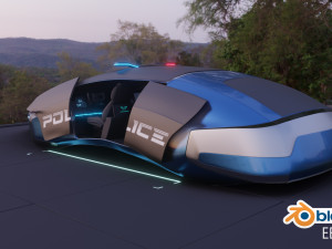 flying car concept 3D मॉडल