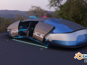 flying car concept 3D Model