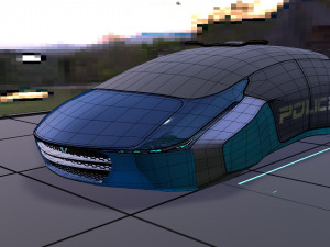 flying car concept 3D मॉडल