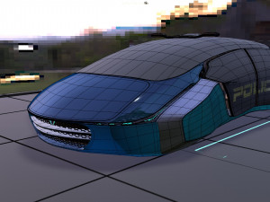 flying car concept 3D मॉडल