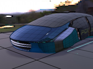 flying car concept 3D मॉडल