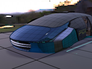 flying car concept 3D मॉडल