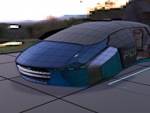 flying car concept 3D मॉडल