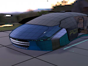 flying car concept 3D Model