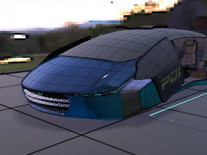 flying car concept 3D Model