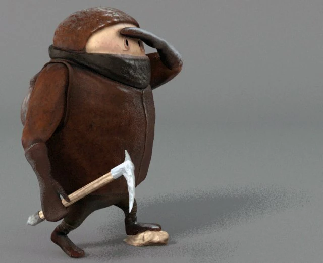 digger 3D Model .c4d .max .obj .3ds .fbx .stl .blend 