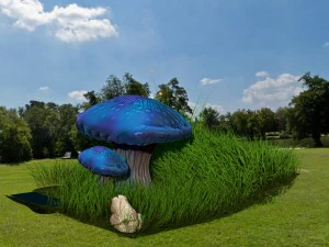 fungo blu Modello 3D