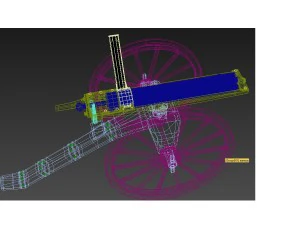 pulemiot gatlinga 3D Model