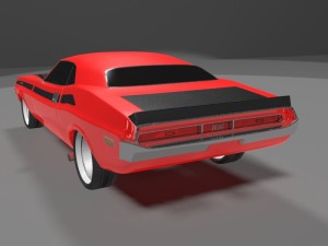dodge challenger 1970 3D 모델