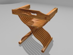 chair stul Model 3D