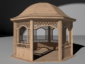 garden pavilion - gazebo 3D Model
