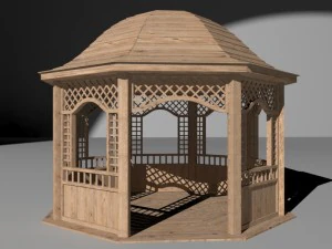 garden pavilion - gazebo 3D Model