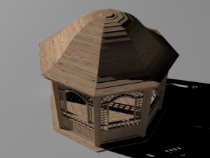 garden pavilion - gazebo 3D Model
