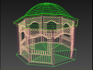 garden pavilion - gazebo 3D Model