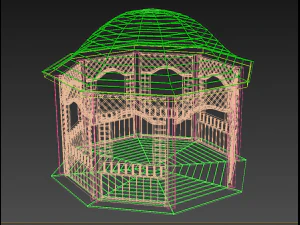 garden pavilion - gazebo 3D Model