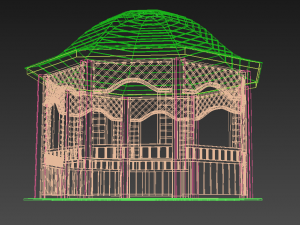 garden pavilion - gazebo 3D Model