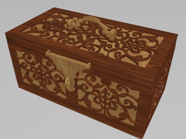 jewelry box Model 3D .c4d .max .obj .3ds .fbx .stl .blend 