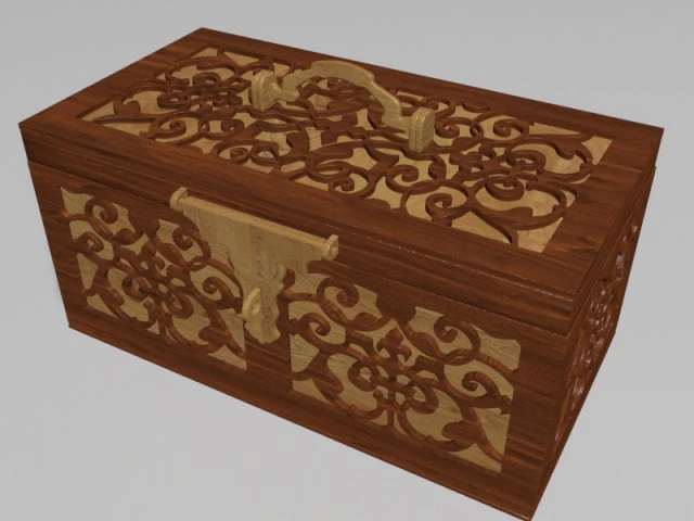 jewelry box 3D Model .c4d .max .obj .3ds .fbx .stl .blend