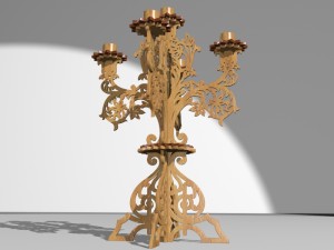 candlestick candleholder 3D मॉडल